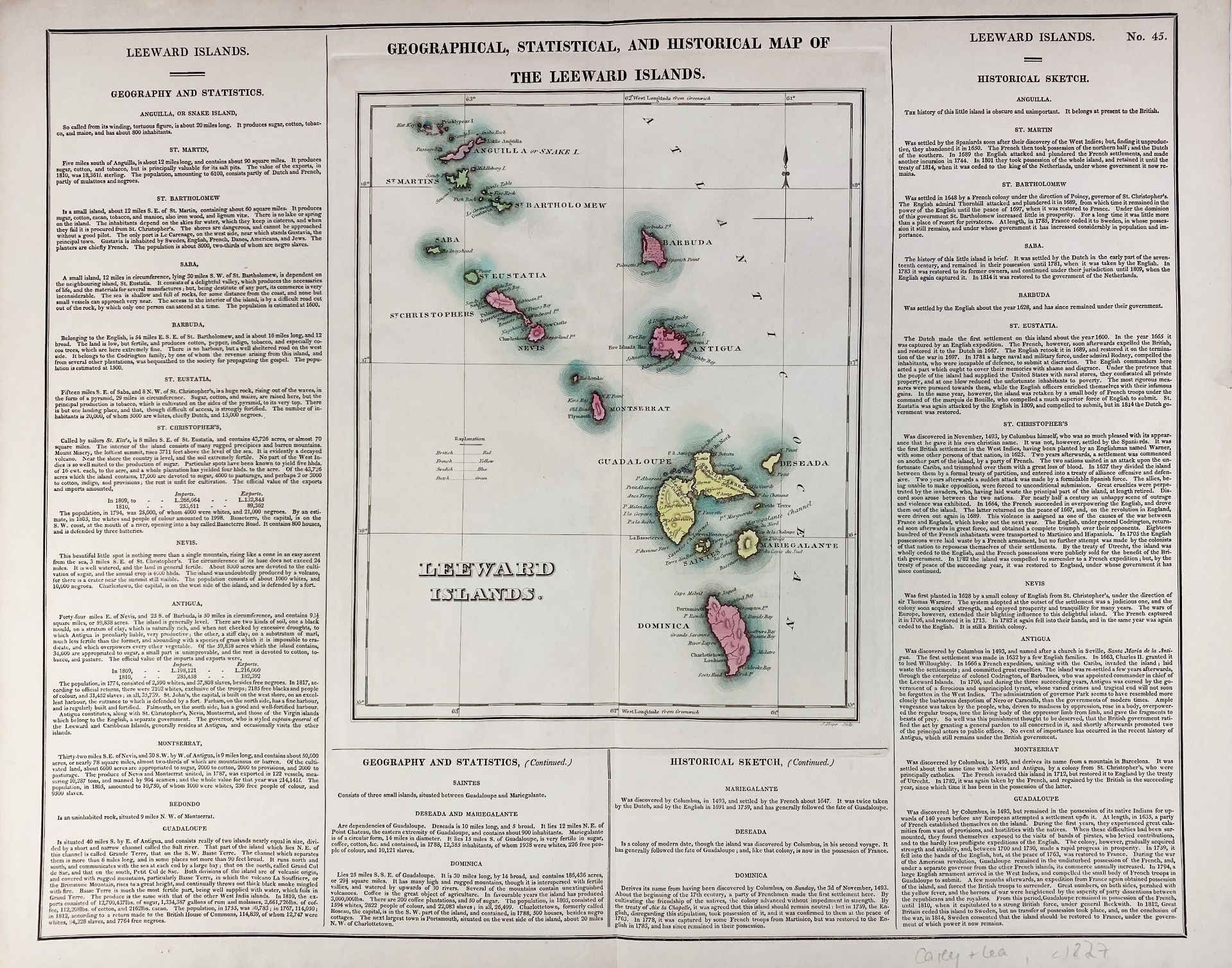 SOUTH AMERICA -- CARIBBEAN -- "ISLES D'AMERIQUE dites Caribes et Antilles et de Barlovento - Bild 3 aus 4