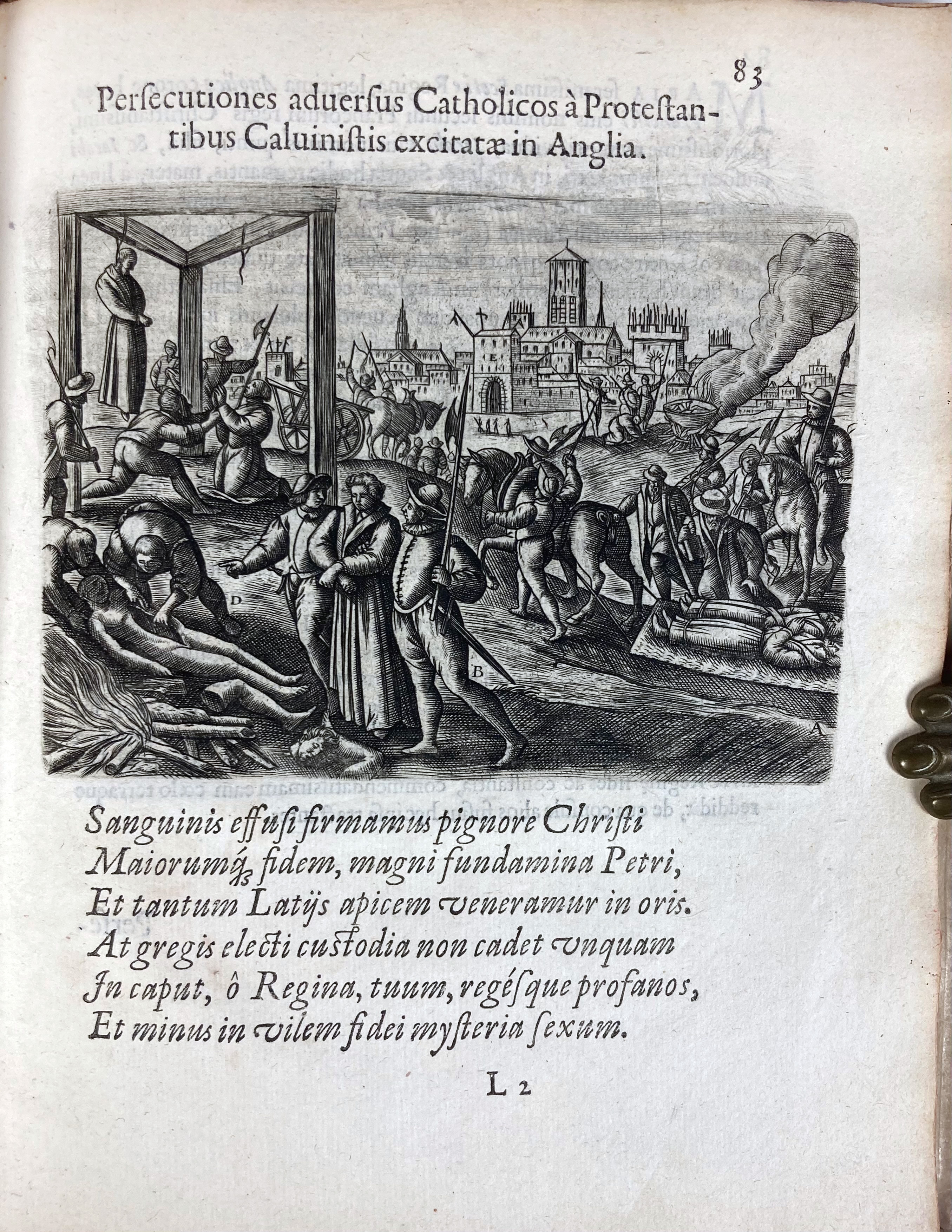 VERSTEGEN, R., (ps. of R. Rowlands)). Theatrum Crudelitatum Hæreticorum. Ed. 2a emend - Image 2 of 3