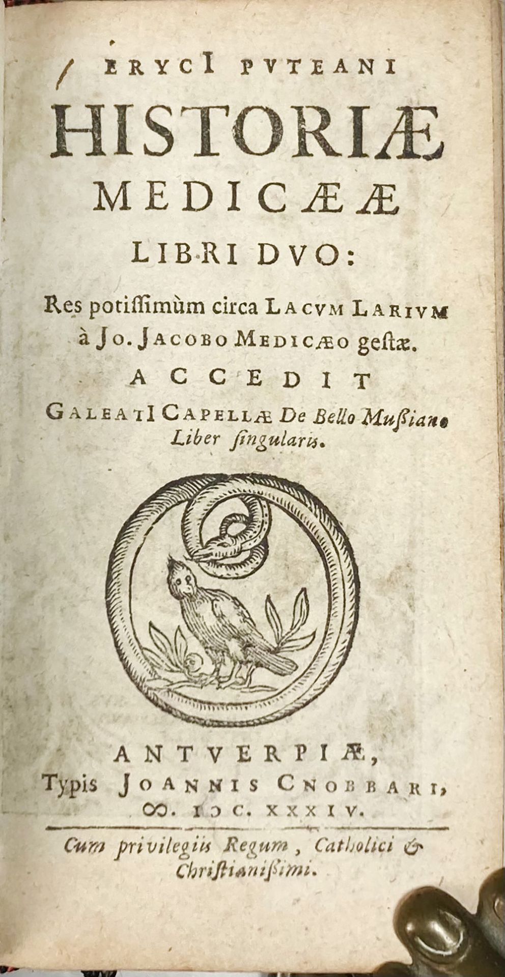 PUTEANUS, E. Historiae Belgicae liber singularis, de obsidione Lovaniensis anno MDCXXXV. Antw - Image 4 of 5