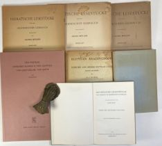 MÖLLER, G. Hieratische Lesestücke. 1910-1961. 3 vols. Fol. Hcl. (1) & owrps. (Vol