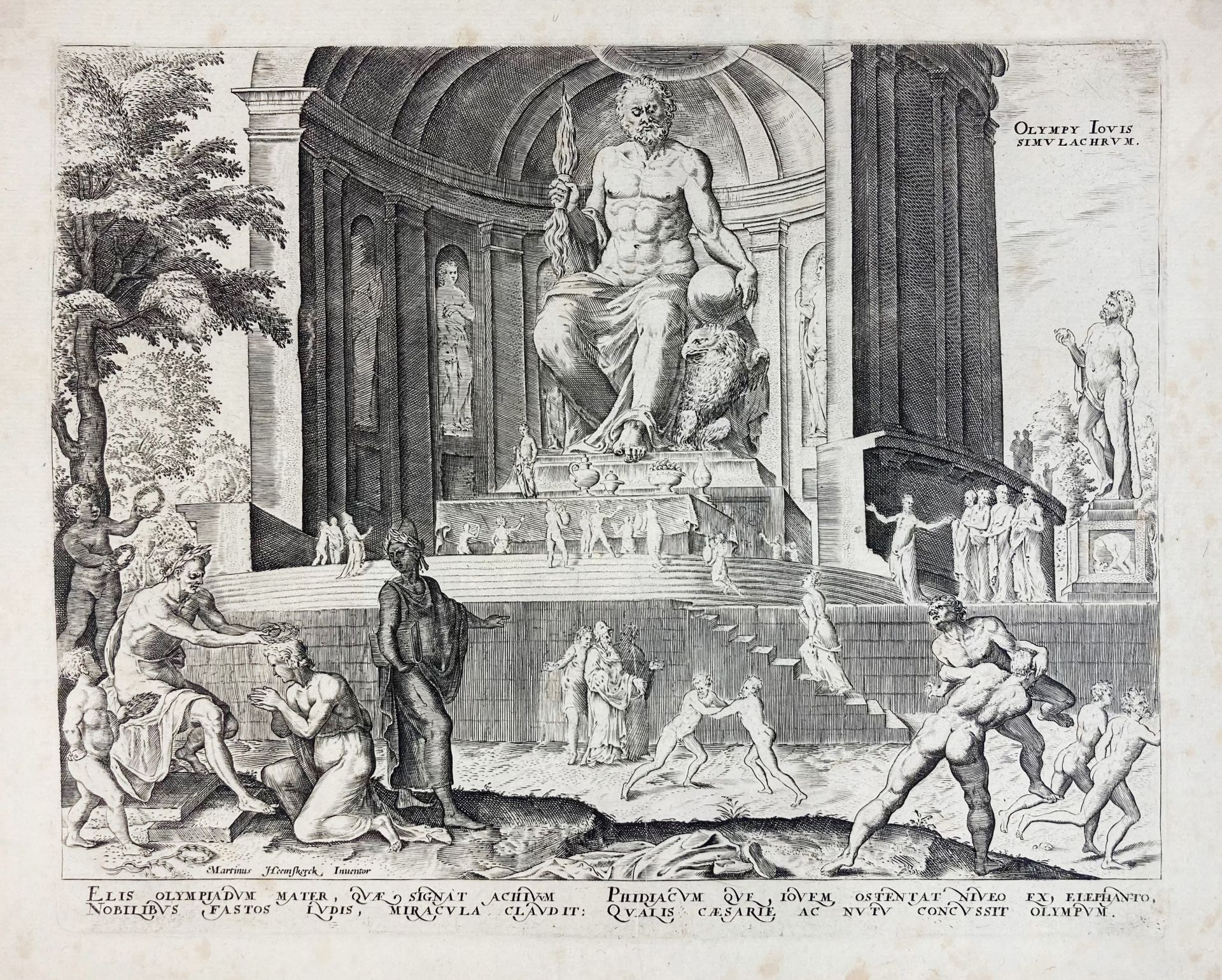 HEEMSKERCK -- GALLE, Philips (1537-1612). (The Eight Wonders of the World). 1572. Complete - Bild 3 aus 8