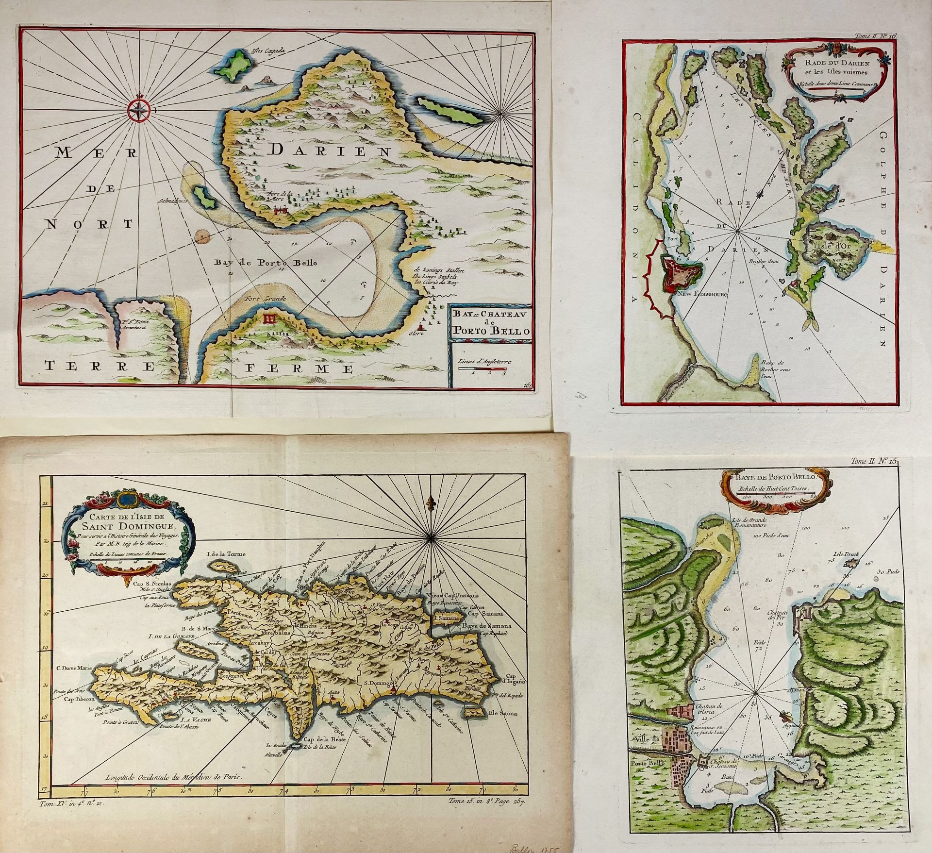 SOUTH AMERICA -- CARIBBEAN -- "RADE DU DARIEN et les Isles voisines". (Par., 1764