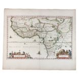 AFRICA -- "NIGRITARUM REGIO". (Amst.), J. Blaeu, (c. 1670). Handcold. engr. map, w