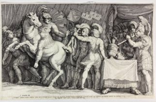 SAENREDAM, Jan (1565-1607), after Polidoro da Caravaggio/Caldaro (1492-1543), after Hendrick Goltziu