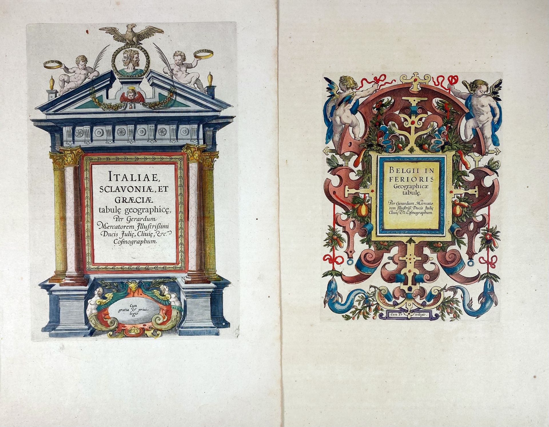 ATLAS TITLE PAGES -- COLLECTION of 25 atlas title-pages. 17th-18th century - Bild 3 aus 5