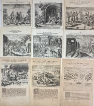 BRY, Th. de -- COLLECTION of 15 text-engravings from various editions of