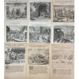 BRY, Th. de -- COLLECTION of 15 text-engravings from various editions of