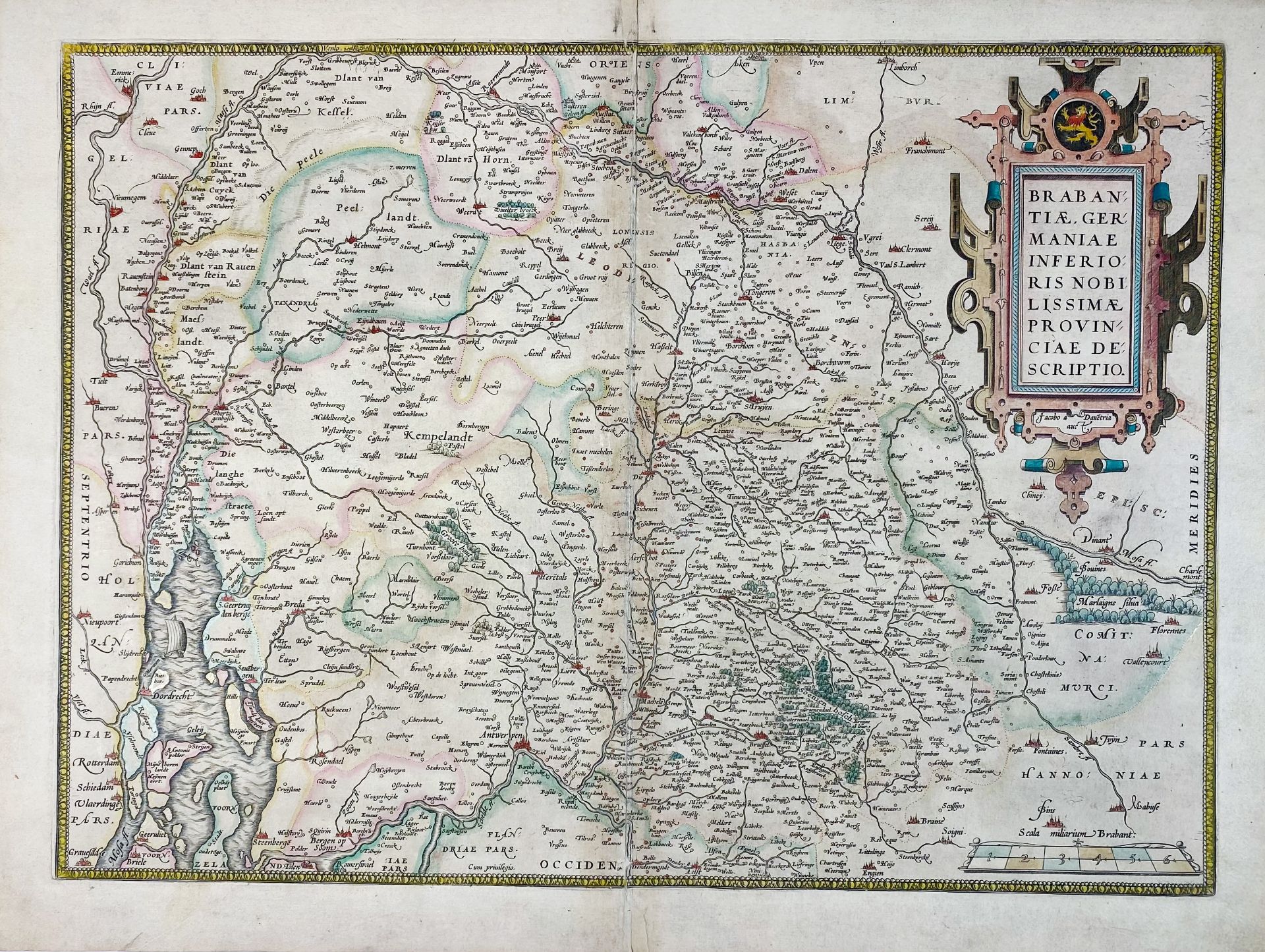 LOW COUNTRIES -- "TABULA DUCATUS LIMBURCH et Comitatus Valckenburch". Amst., F. de Wit - Image 2 of 3