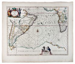 SEA CHARTS -- "MAR DI AETHIOPIA Vulgo Oceanus Aethiopicus". Amst., J. Janssonius, (c