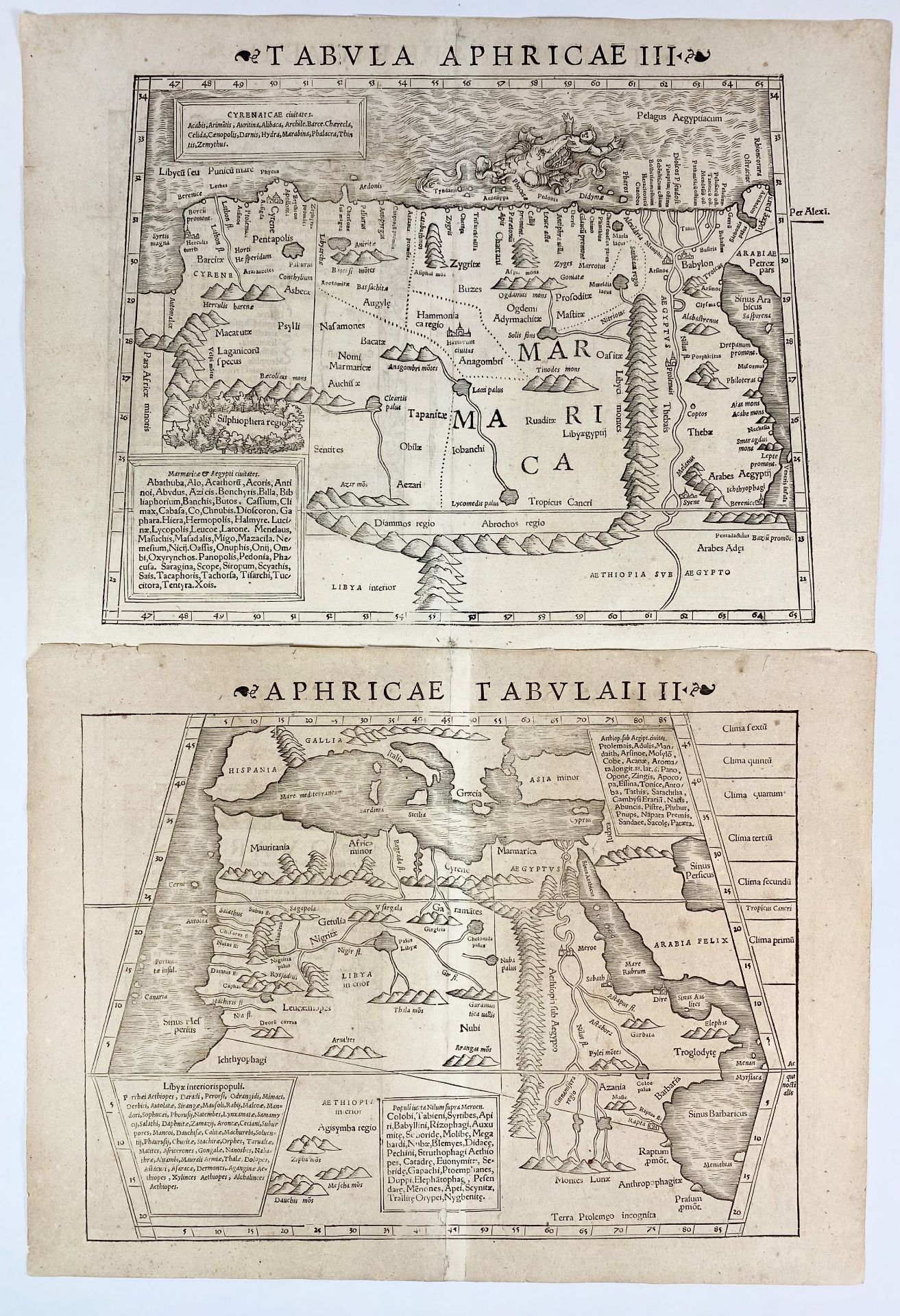 MÜNSTER, S. Polonia et Ungaria XV nova tabula. - Tabula Asiae XII. - Tabula - Bild 2 aus 3