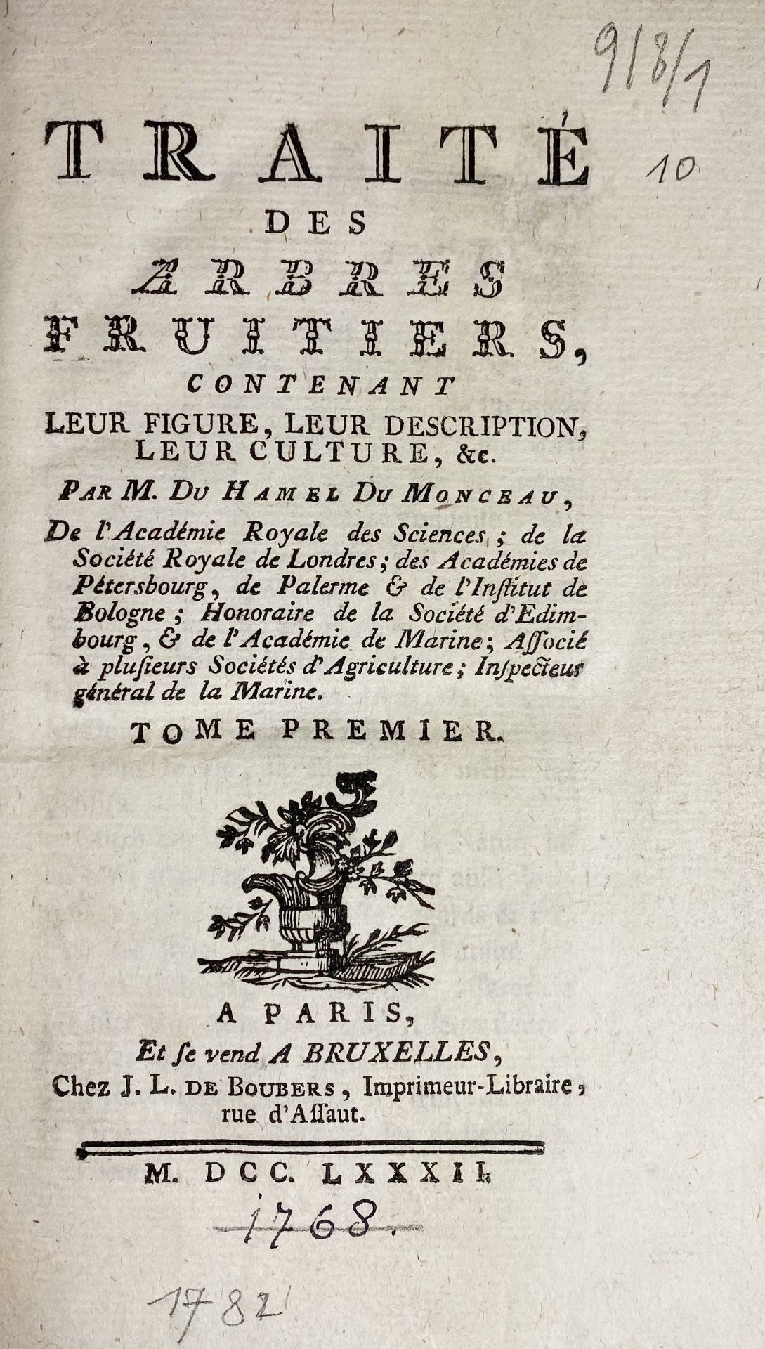 DUHAMEL du MONCEAU, (H.L.). Traité des arbres fruitiers, contenant leur figure, leur - Bild 6 aus 6