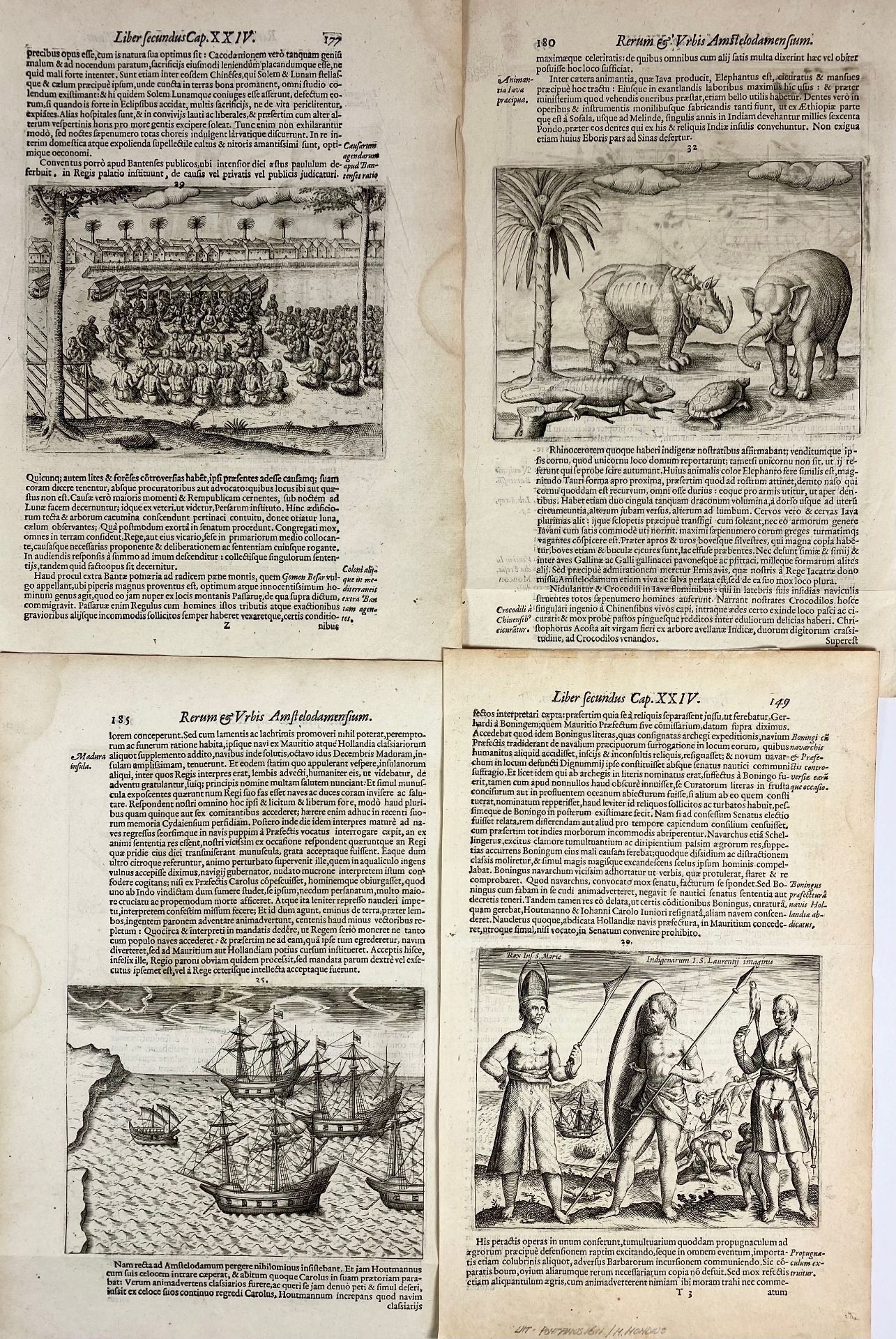 PONTANUS -- COLLECTION of engravings from 'Rerum et Urbis Amstelodamensium historia' (1611). 28 - Image 4 of 4