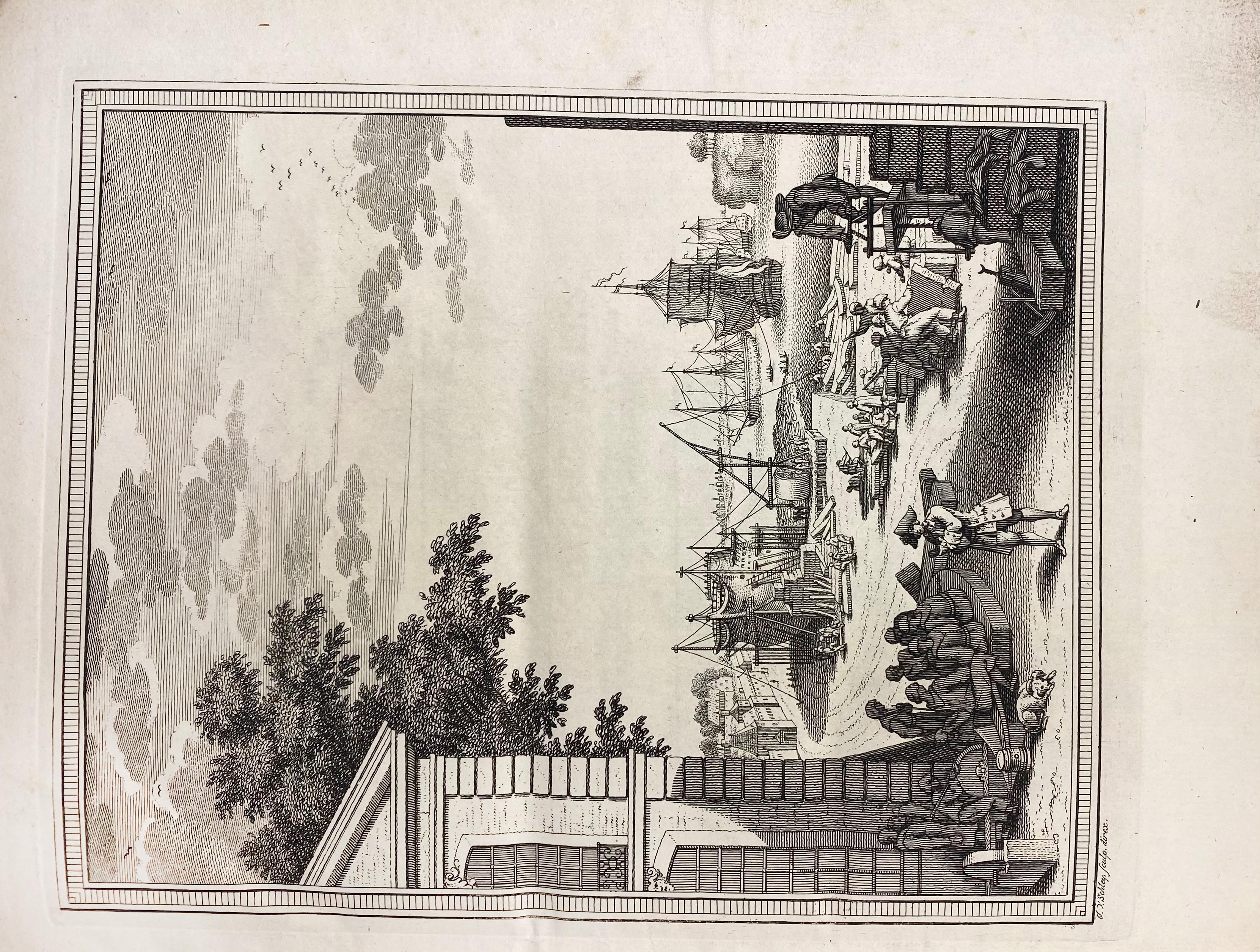 SHIPBUILDING -- DUHAMEL DU MONCEAU, (H.L.). Grondbeginselen van den scheepsbouw, Of werkdadige Verha - Image 2 of 3