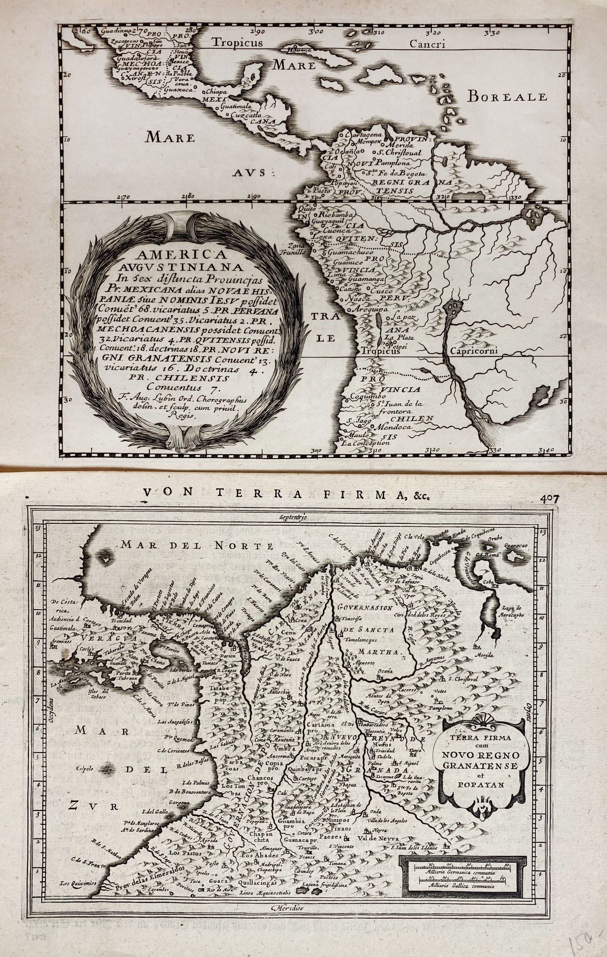 SOUTH AMERICA -- "'T VASTE LANDT van 't Niew Koningryk Granada enz." (1705 - Bild 2 aus 2