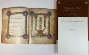 ILLUMINATED MANUSCRIPTS -- KAROLINGISCHES SAKRAMENTAR. Fragment. Codex Vindobonensis 958 der Österre