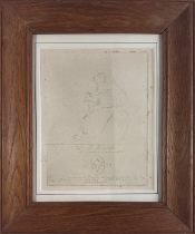 PORTRAITS -- VOC -- (PLOOS VAN AMSTEL, Cornelis (1726-1798)). "W.T. Block Mr. Scheeps Timmerman