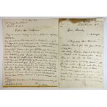MIESES, Jacques (1865-1954). Autograph letter to (W.A.T.) Schelfhout. Lond., 5 May 1948