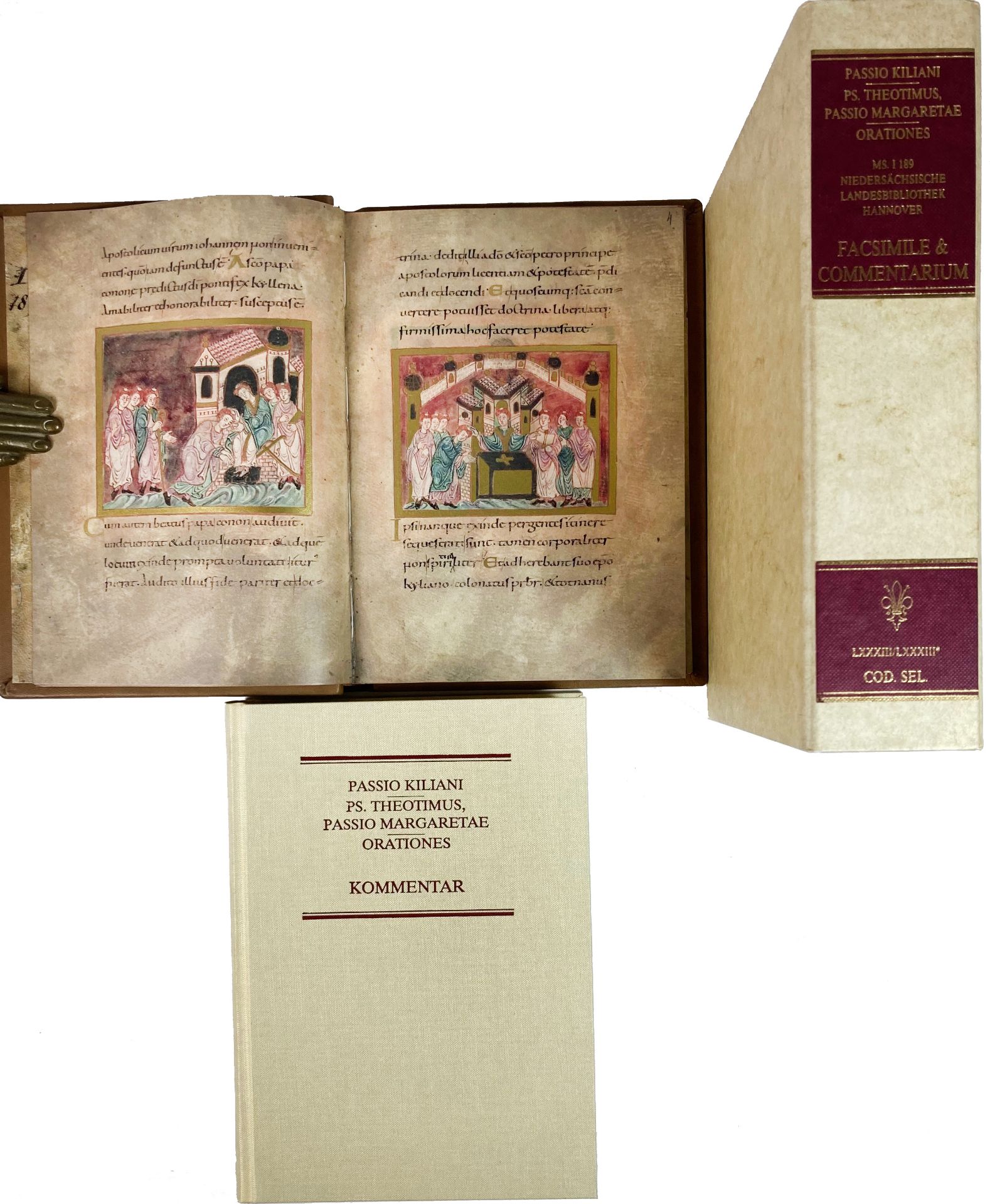 ILLUMINATED MANUSCRIPTS -- PASSIO KILIANI/PS. THEOTIMUS, PASSIO MARGARETÆ/ORATIONES. Vollständ. Faks