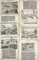 PONTANUS -- COLLECTION of engravings from 'Historische Beschrijvinghe der seer wijt beroemde Coop