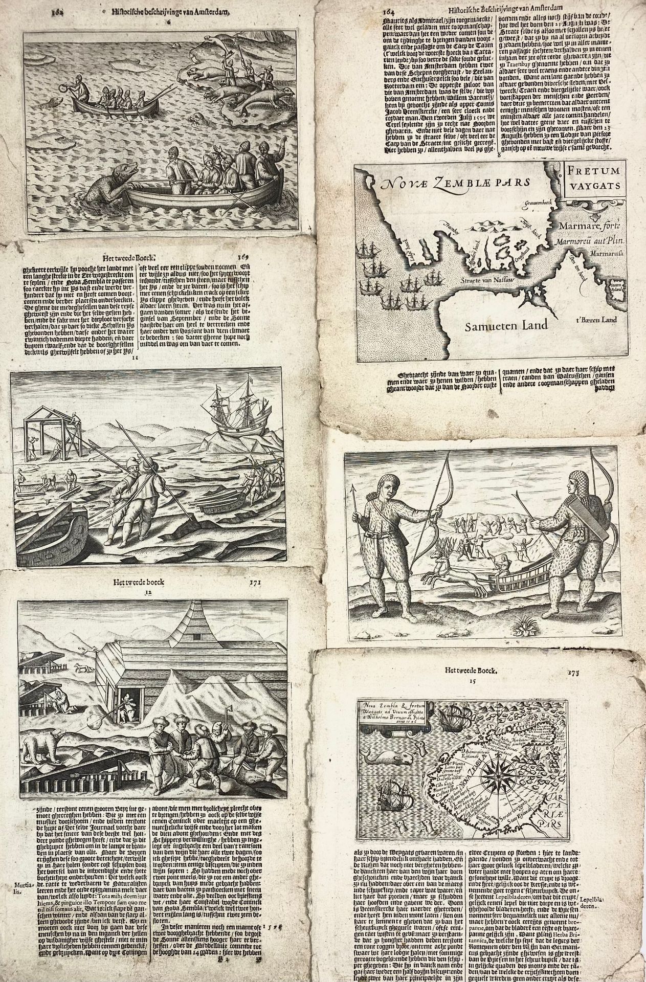 PONTANUS -- COLLECTION of engravings from 'Historische Beschrijvinghe der seer wijt beroemde Coop