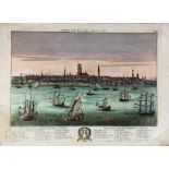 LOW COUNTRIES -- ROTTERDAM -- "VUE DE LA VILLE DE ROTERDAM, en Hollande". Augsb