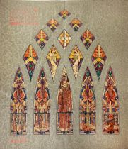 STAINED GLASS WINDOWS DESIGNS -- "RK KERK te Naaldwijk. Ramen in den zijgevel