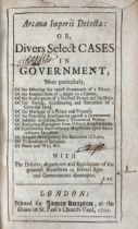 BOXHORN, M.Z.). Arcana Imperii Detecta: or, Divers Select Cases in Government; More