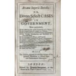 BOXHORN, M.Z.). Arcana Imperii Detecta: or, Divers Select Cases in Government; More