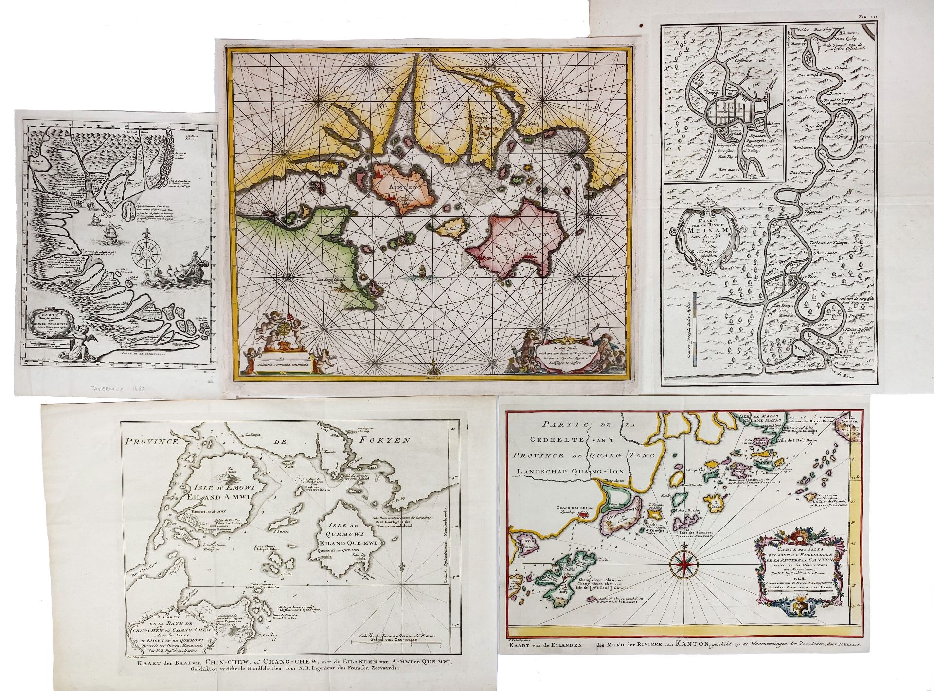 ASIA -- CHINA -- "ASIAE VIII TAB:". (c. 1600). Handcold. engr. map of Central - Bild 2 aus 2