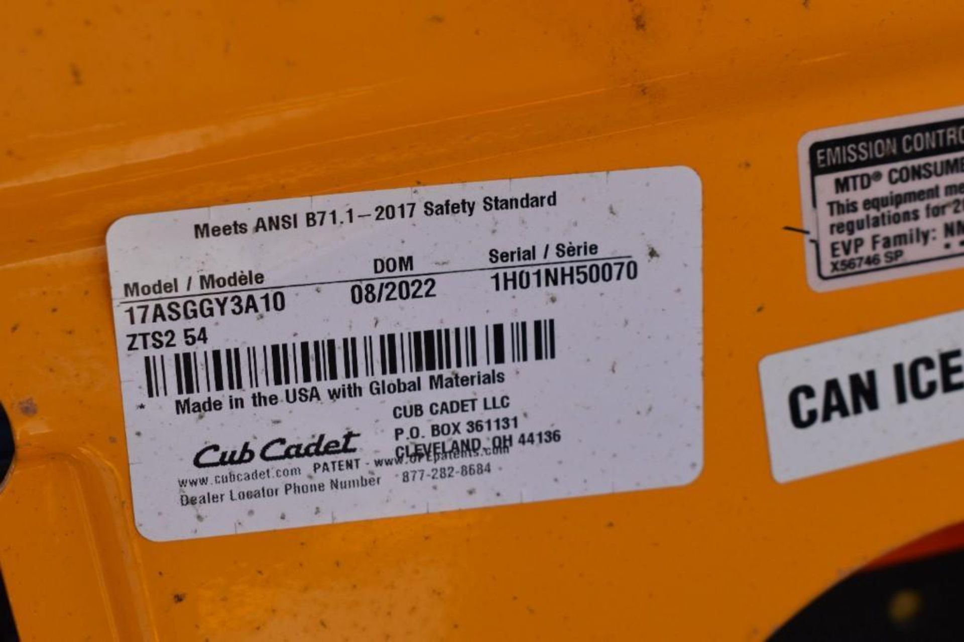 2022 CUB CADET ULTIMA ZTS2 54 25923 - Image 24 of 75