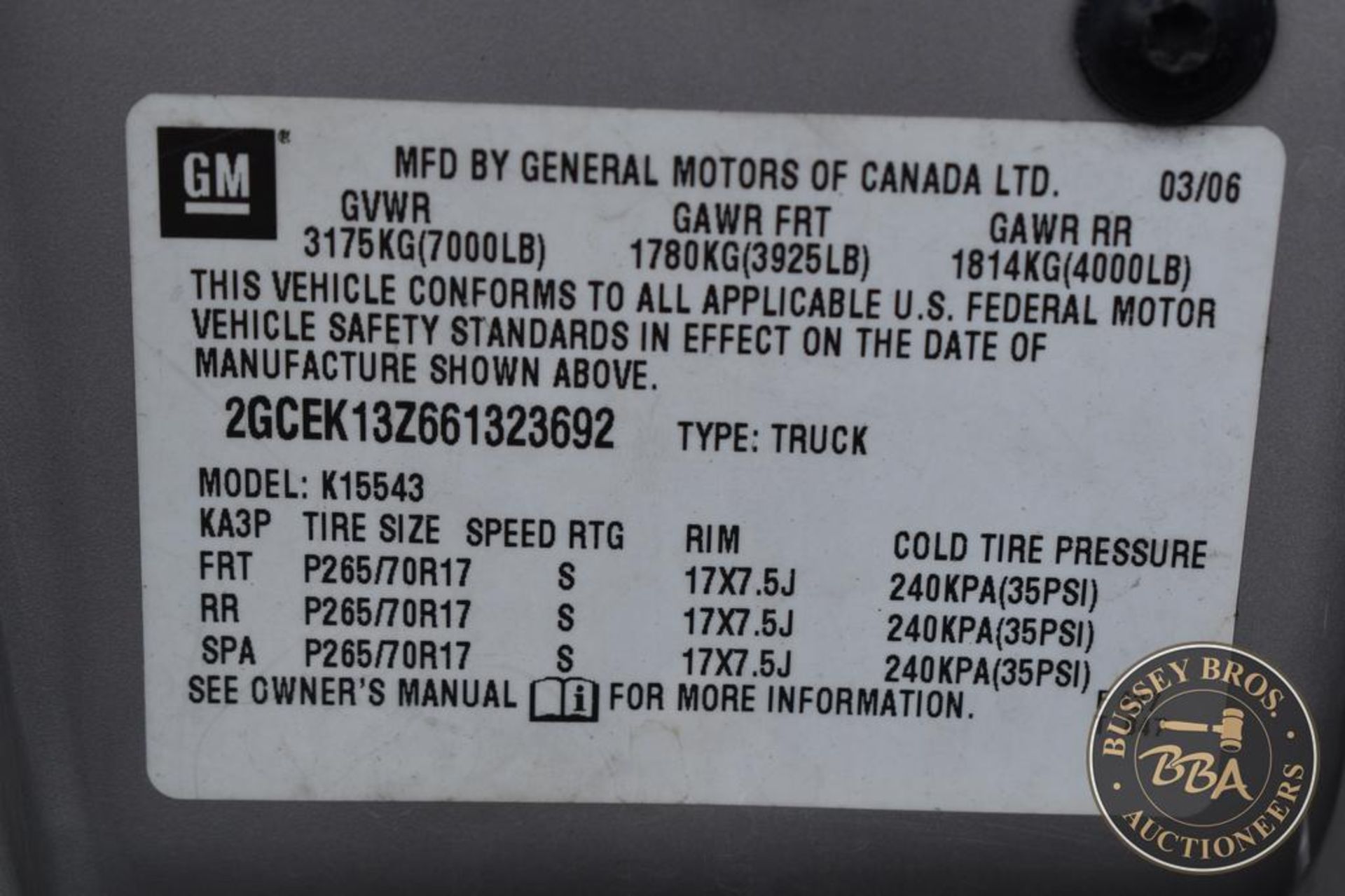 2006 CHEVROLET SILVERADO 1500 26171 - Image 3 of 21