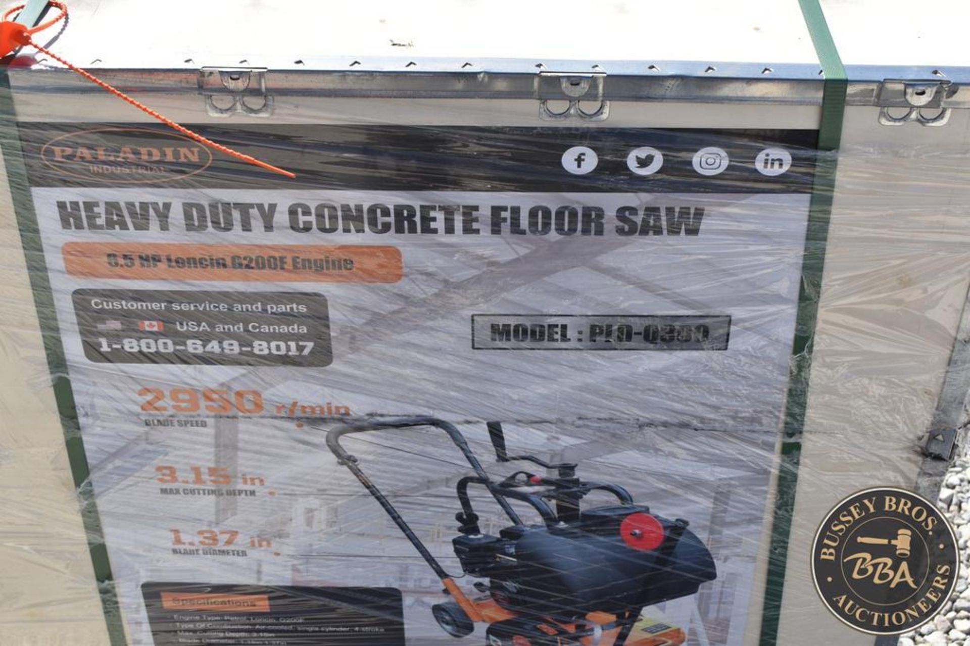 PALADIN INDUSTRIAL CONCRETE FLOOR SAW 24968 - Image 3 of 9