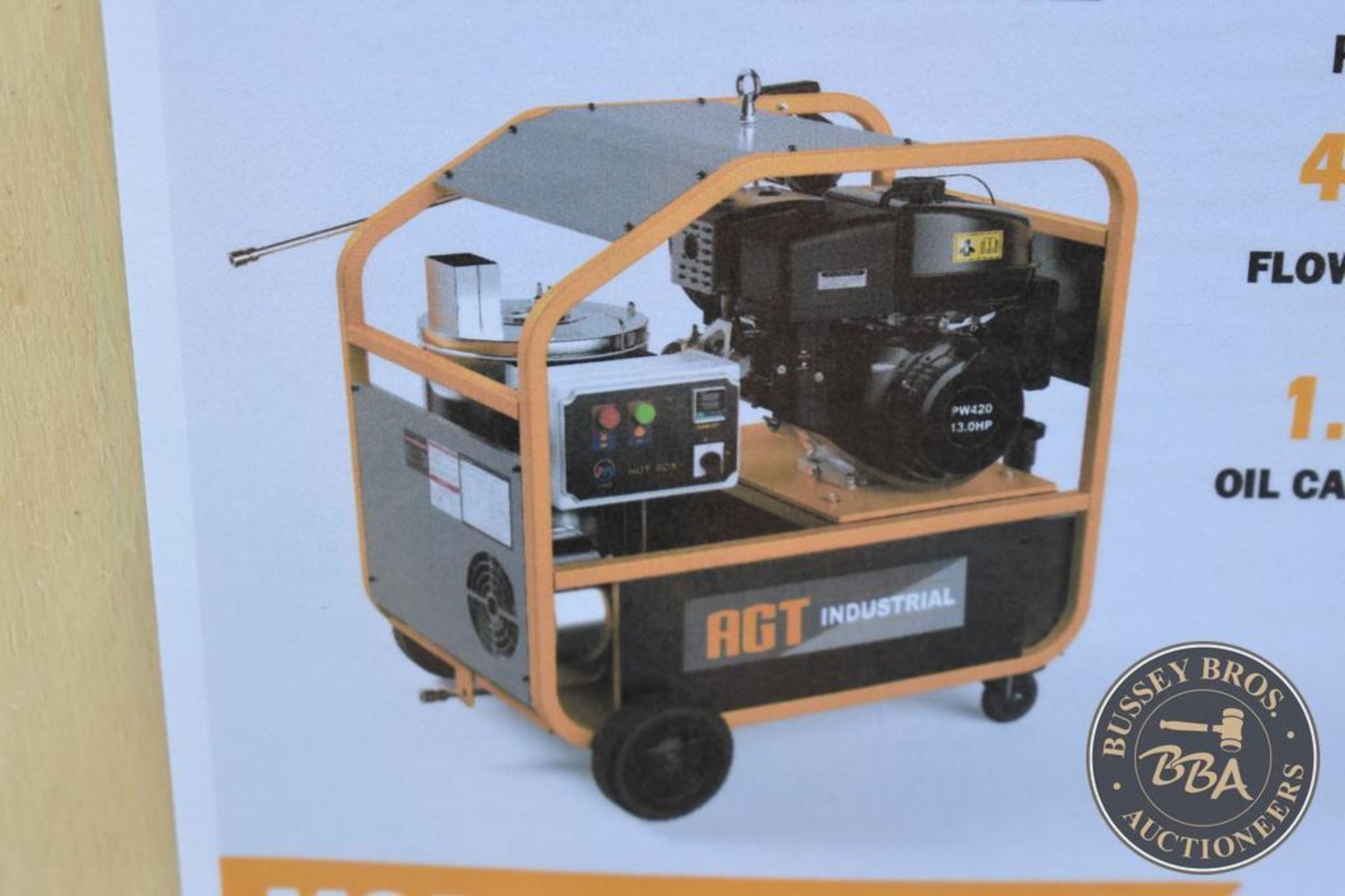 AGT INDUSTRIAL 4000PSI HOT WATER PRESSURE WASHER 27486 - Image 3 of 7
