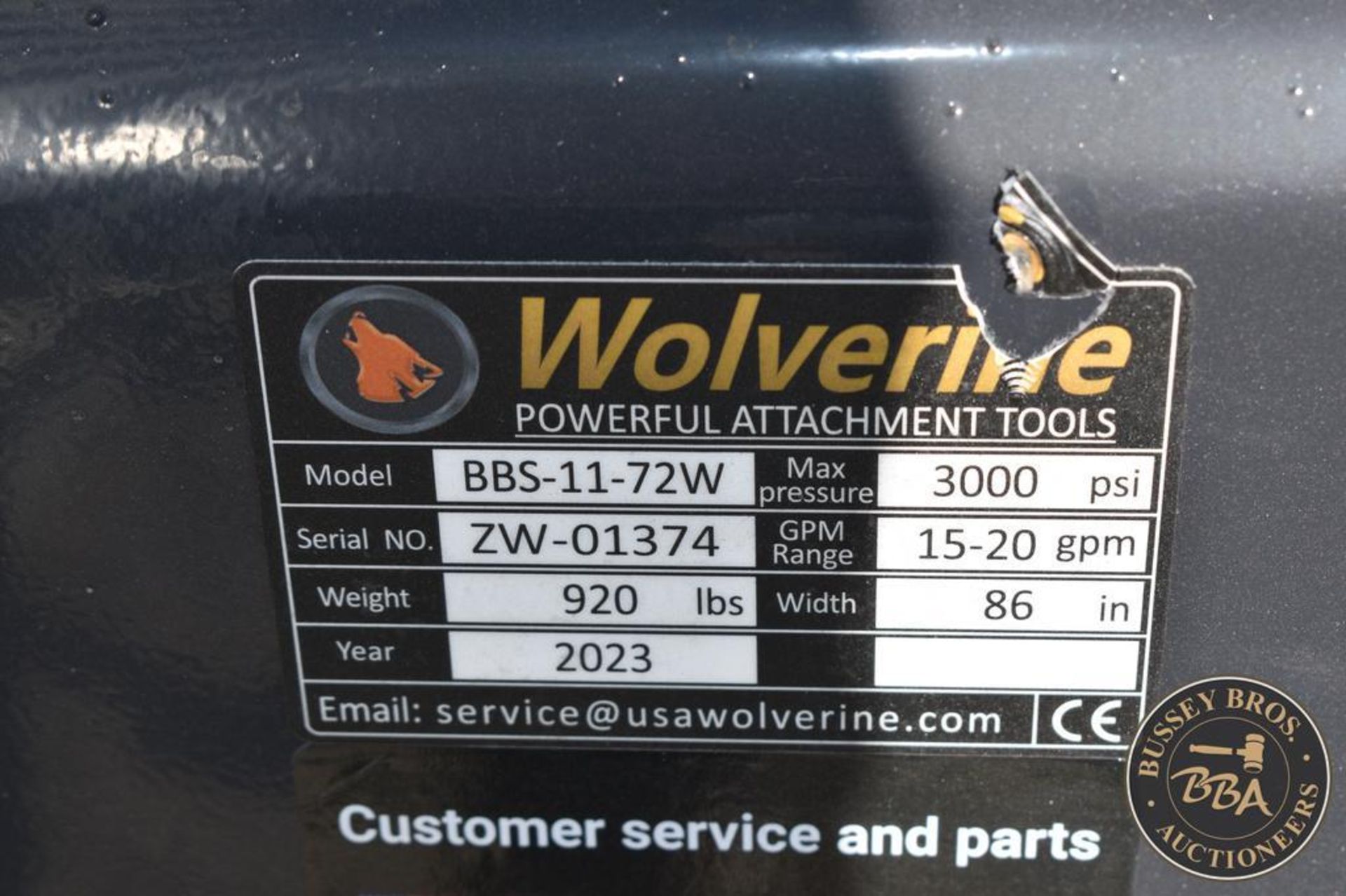 Sweeper WOLVERINE BOX BROOM ATTACHEMENT 24948 - Image 5 of 7
