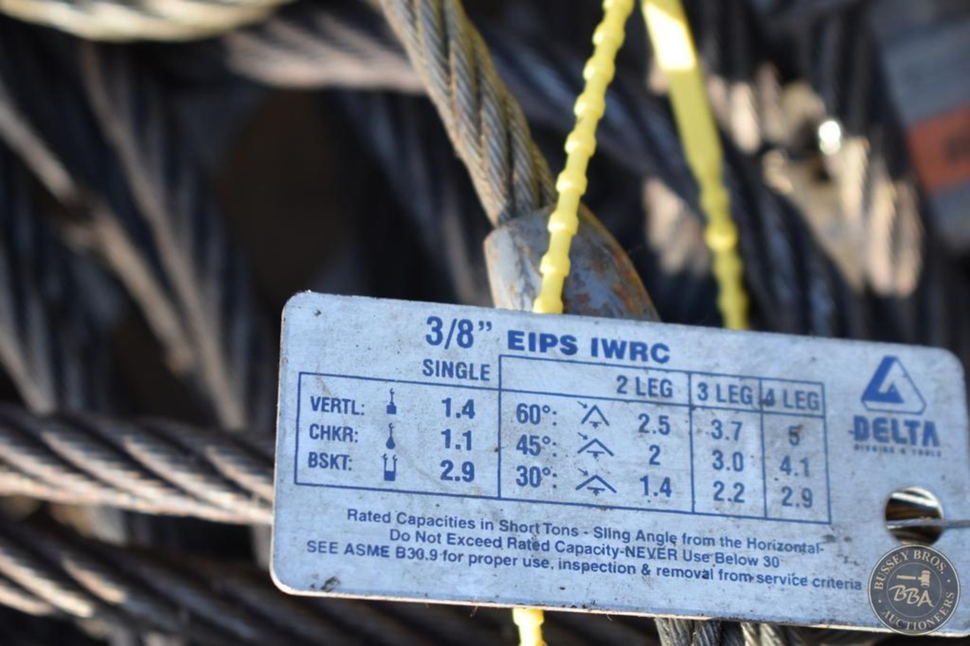 CABLE LIFTING SLINGS 27157 - Image 2 of 6