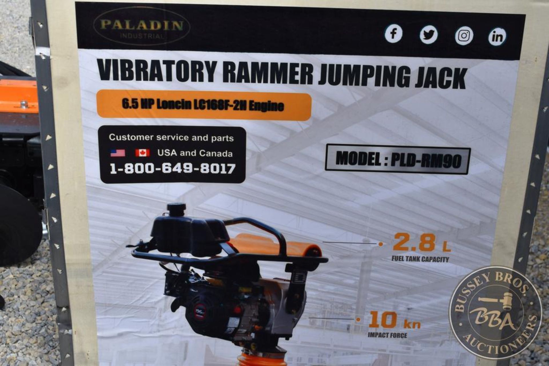 PALADIN INDUSTRIAL VIBERATORY JUMPING JACK 27209 - Image 2 of 9