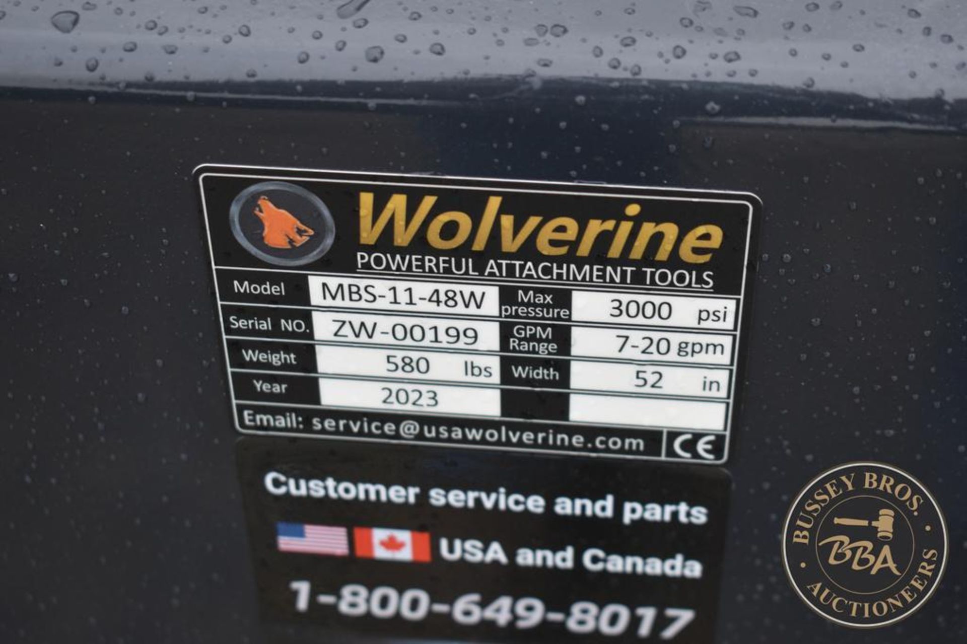Sweeper WOLVERINE MBS-11-48W 27446 - Image 3 of 6