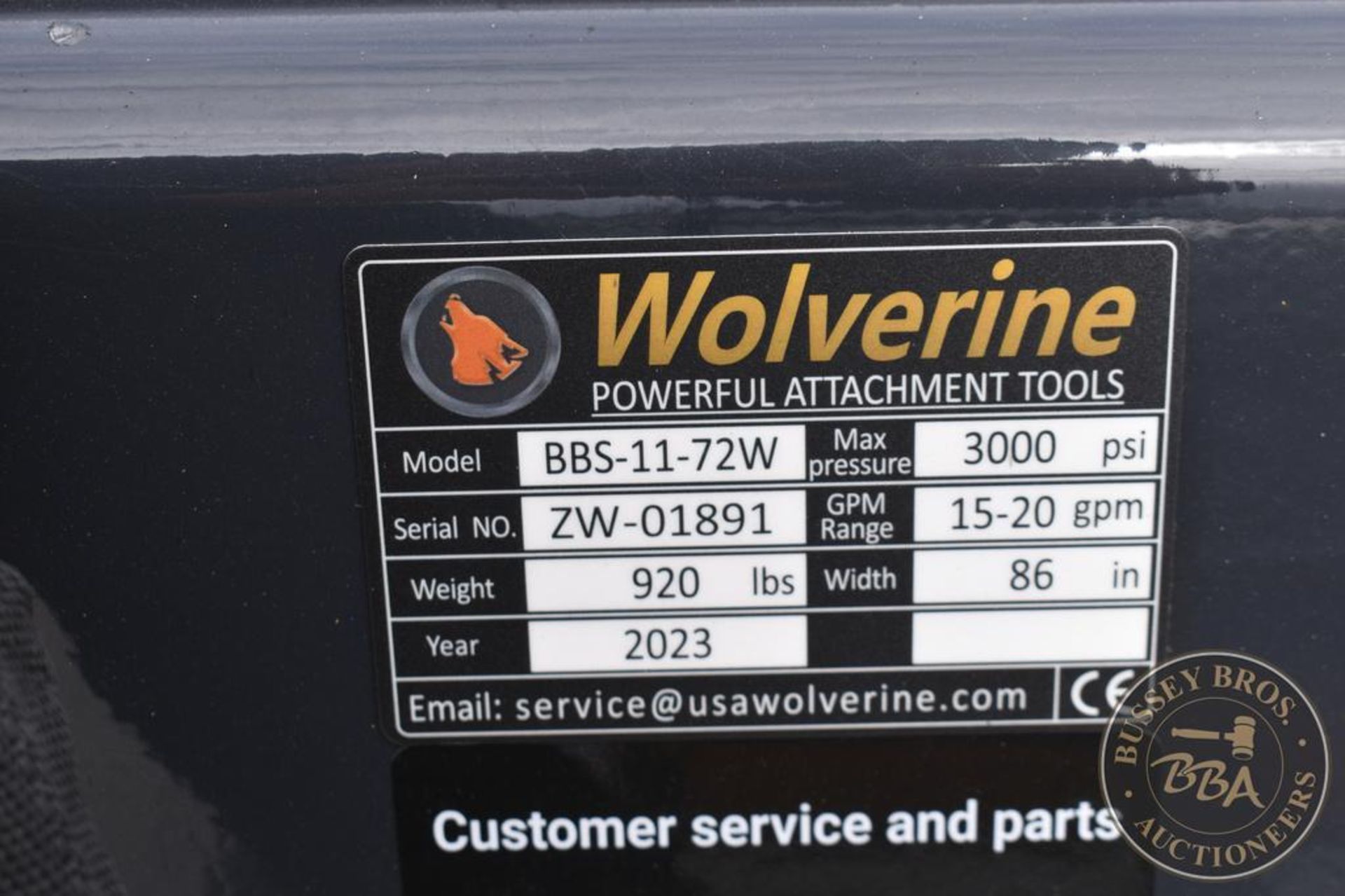 Sweeper WOLVERINE BOX BROOM ATTACHEMENT 27203 - Image 4 of 7