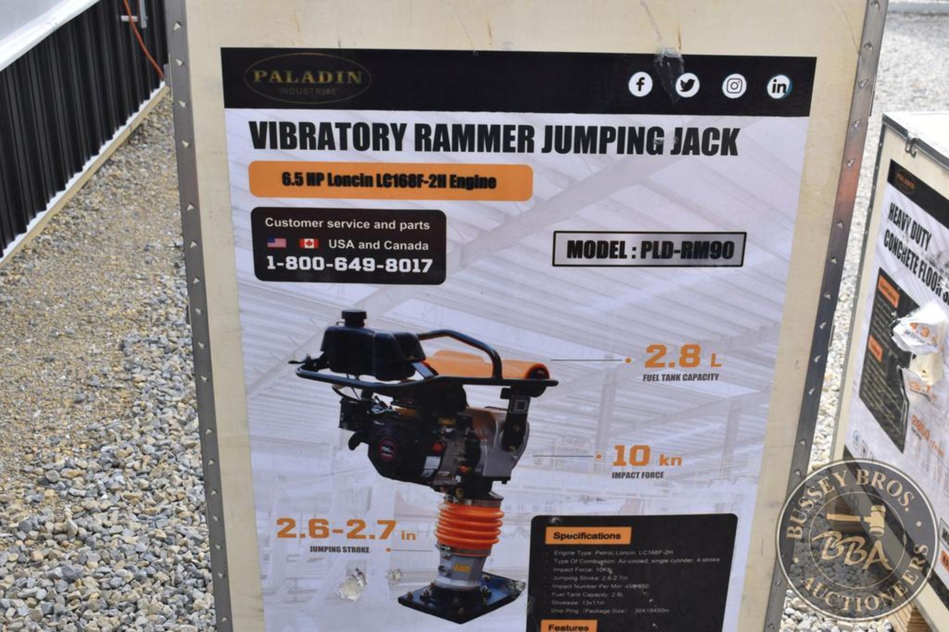 PALADIN INDUSTRIAL VIBERATORY JUMPING JACK 27209 - Image 7 of 9