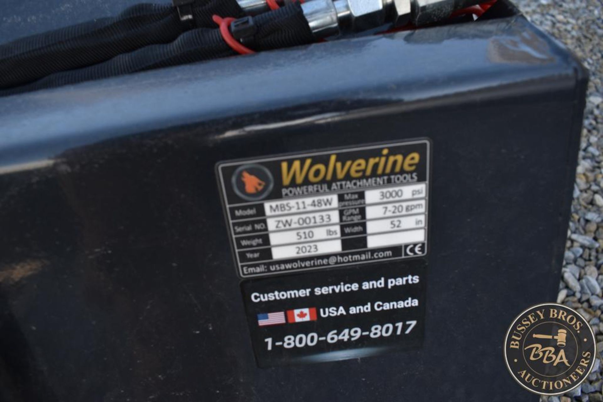 Sweeper WOLVERINE MBS-11-48W 24858 - Image 2 of 8