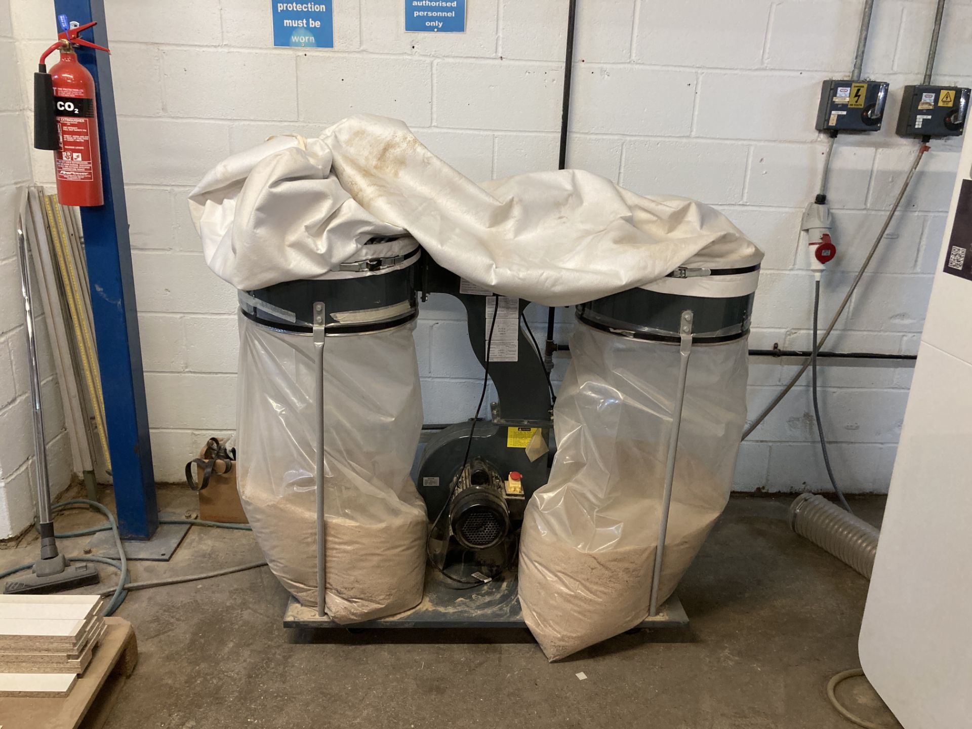 SIP 3HP double bag dust collector