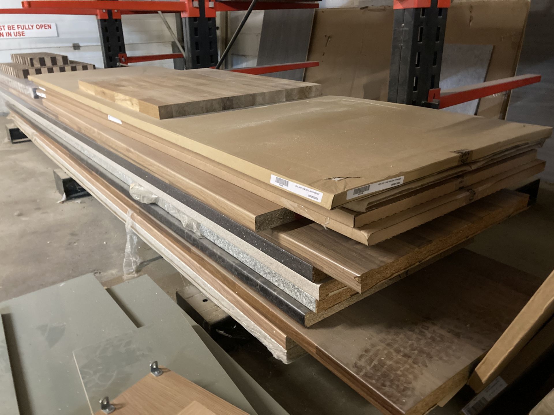 Quantity of worktop materials