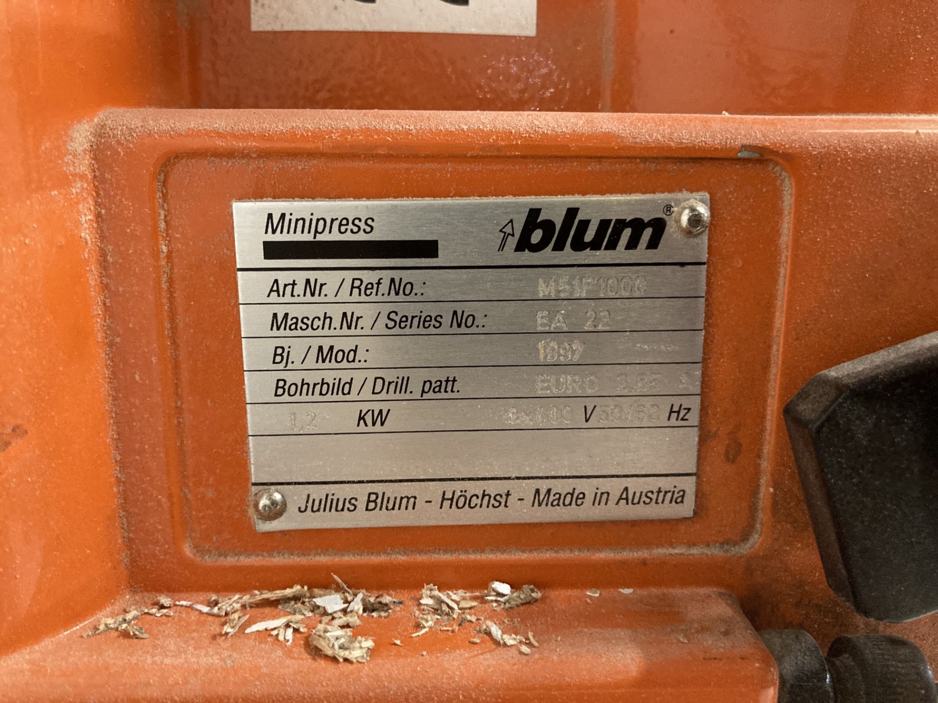 Blum M51P1000 Minipress single spindle bench drill - Image 7 of 7