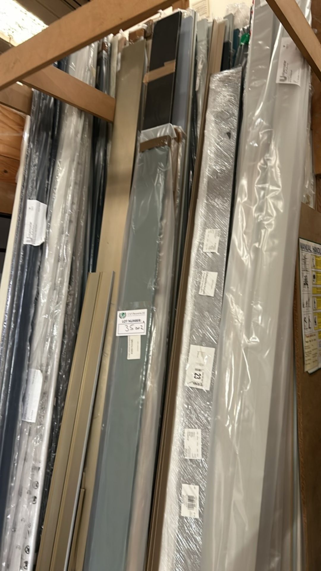 A quantity of metal and wooden profiles - Image 11 of 14