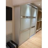 Cupboard display unit with 2x slide robe doors