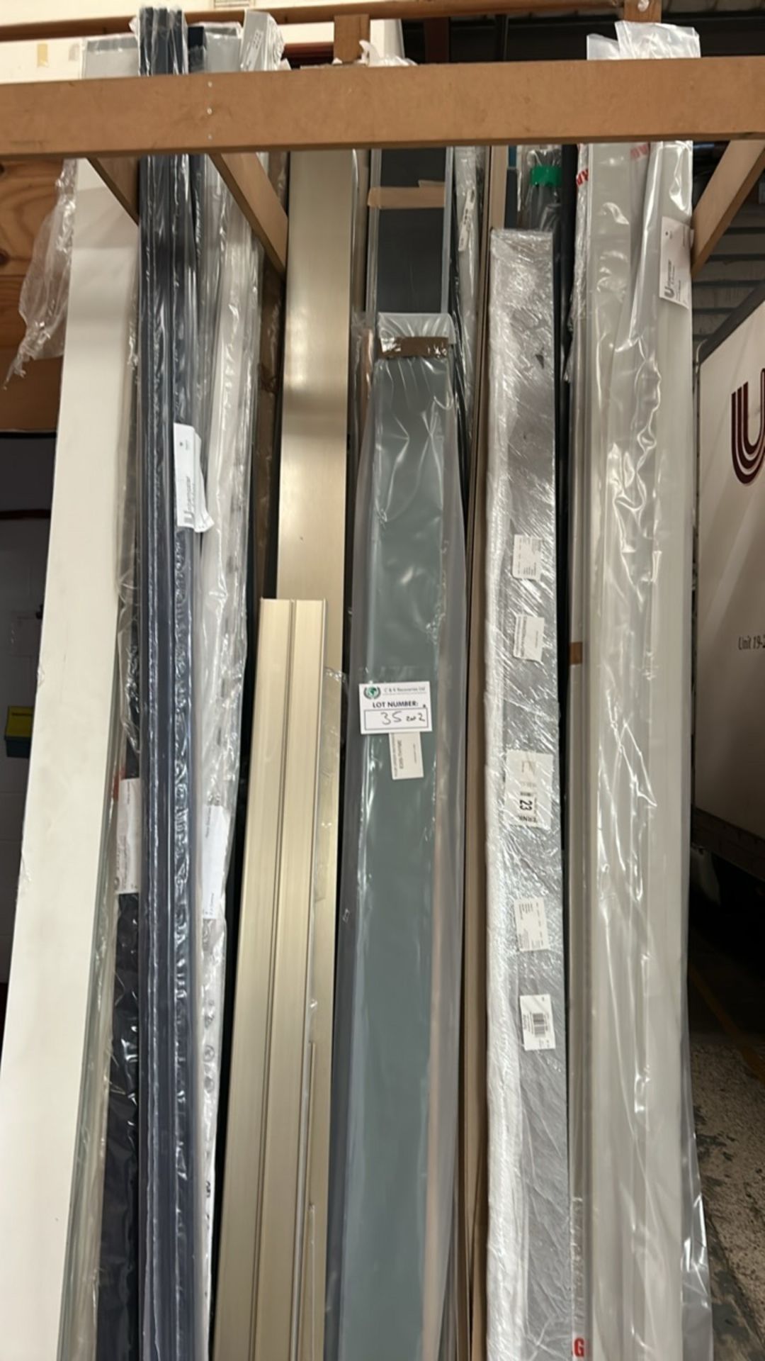 A quantity of metal and wooden profiles - Image 6 of 14