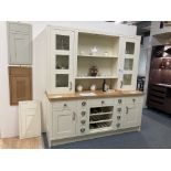 Cream oak painted dresser kitchen display