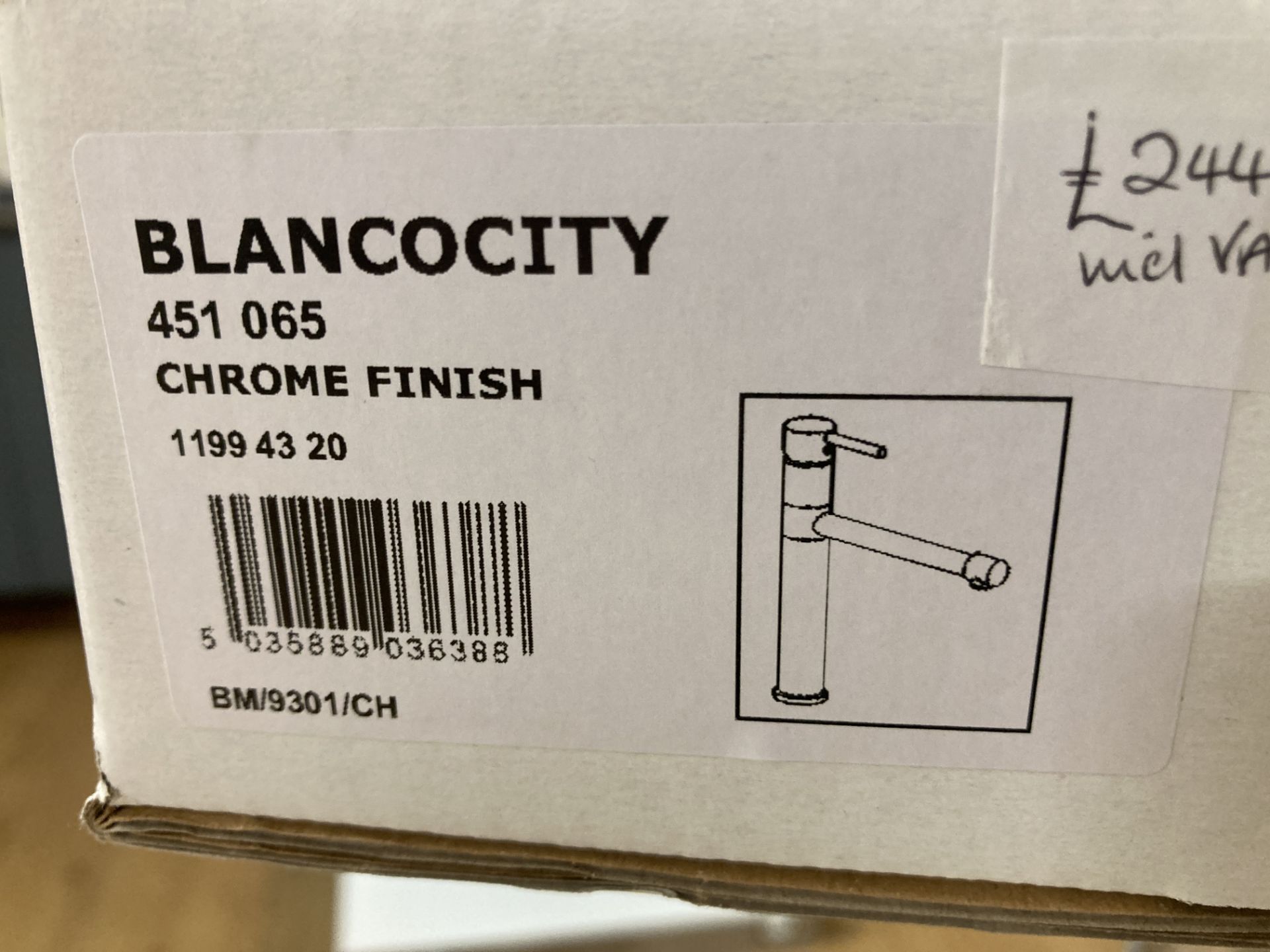 Blanco City 451 065 chrome finish tap - Image 2 of 2