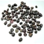 A 292.05ct Rough Black Spinel Gemstones Lot. GLI Certified.