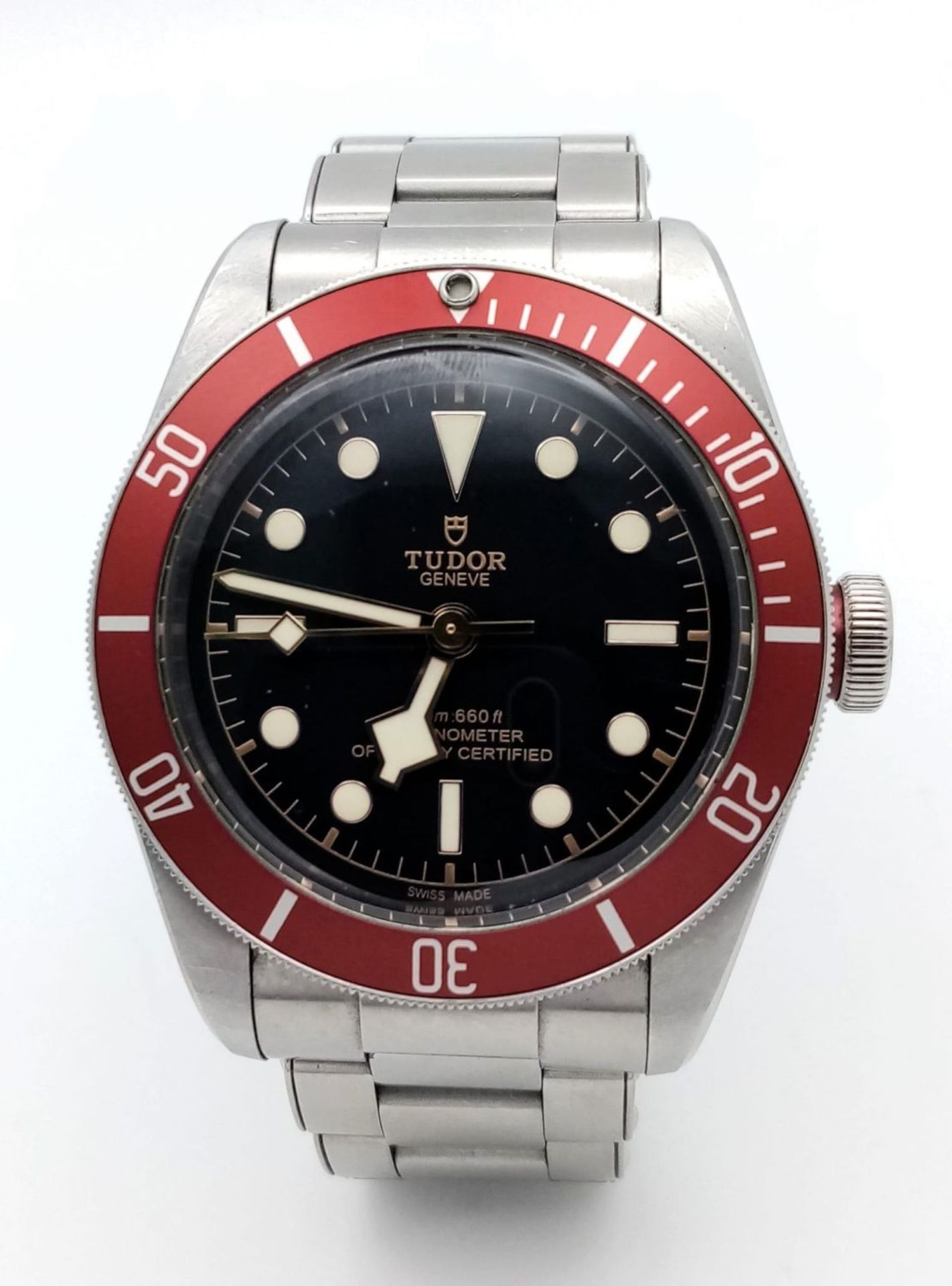 A Classic Tudor Black Bay Automatic Gents Watch. Stainless steel bracelet and case - 41mm. Black - Bild 2 aus 8